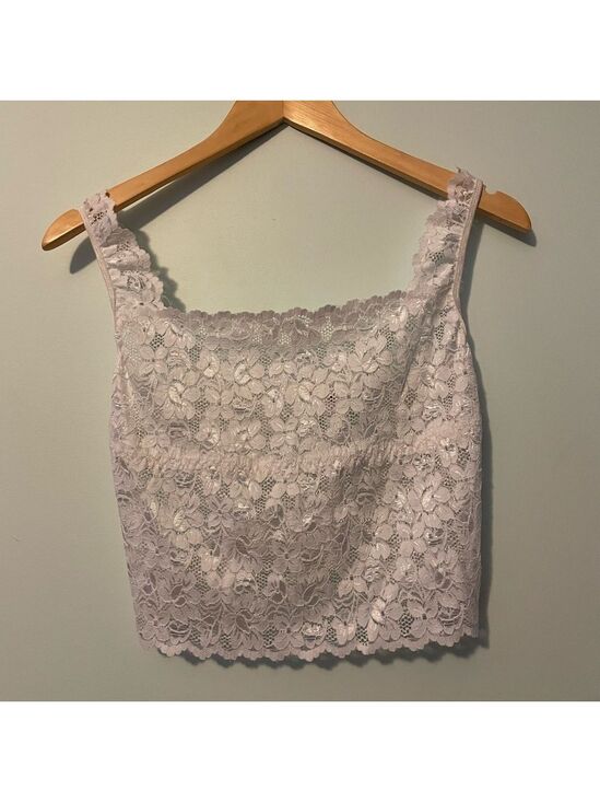 Fashion Bug Tops - Fashion Bug White Lace Top Large